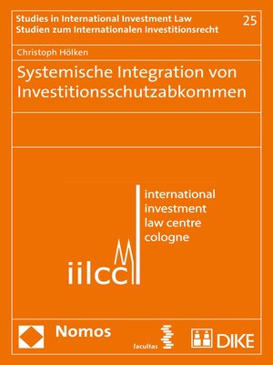 cover image of Systemische Integration von Investitionsschutzabkommen